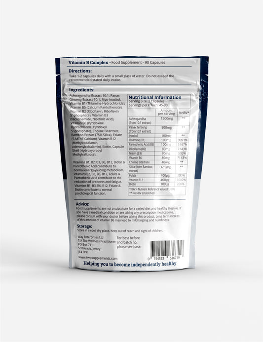 High Potency Vitamin B Complex with Botanicals